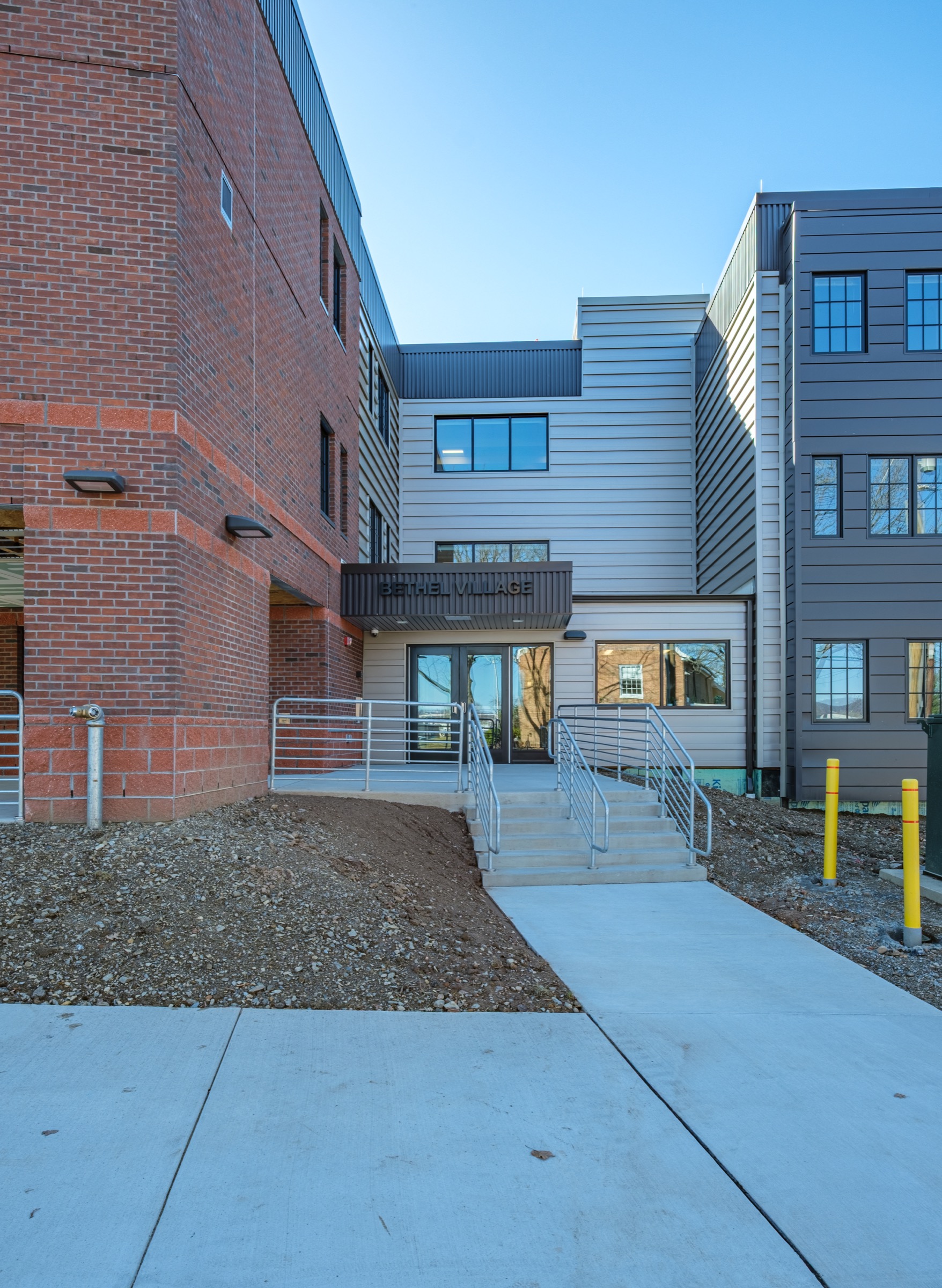 Accessible residential entry at Bethel Village