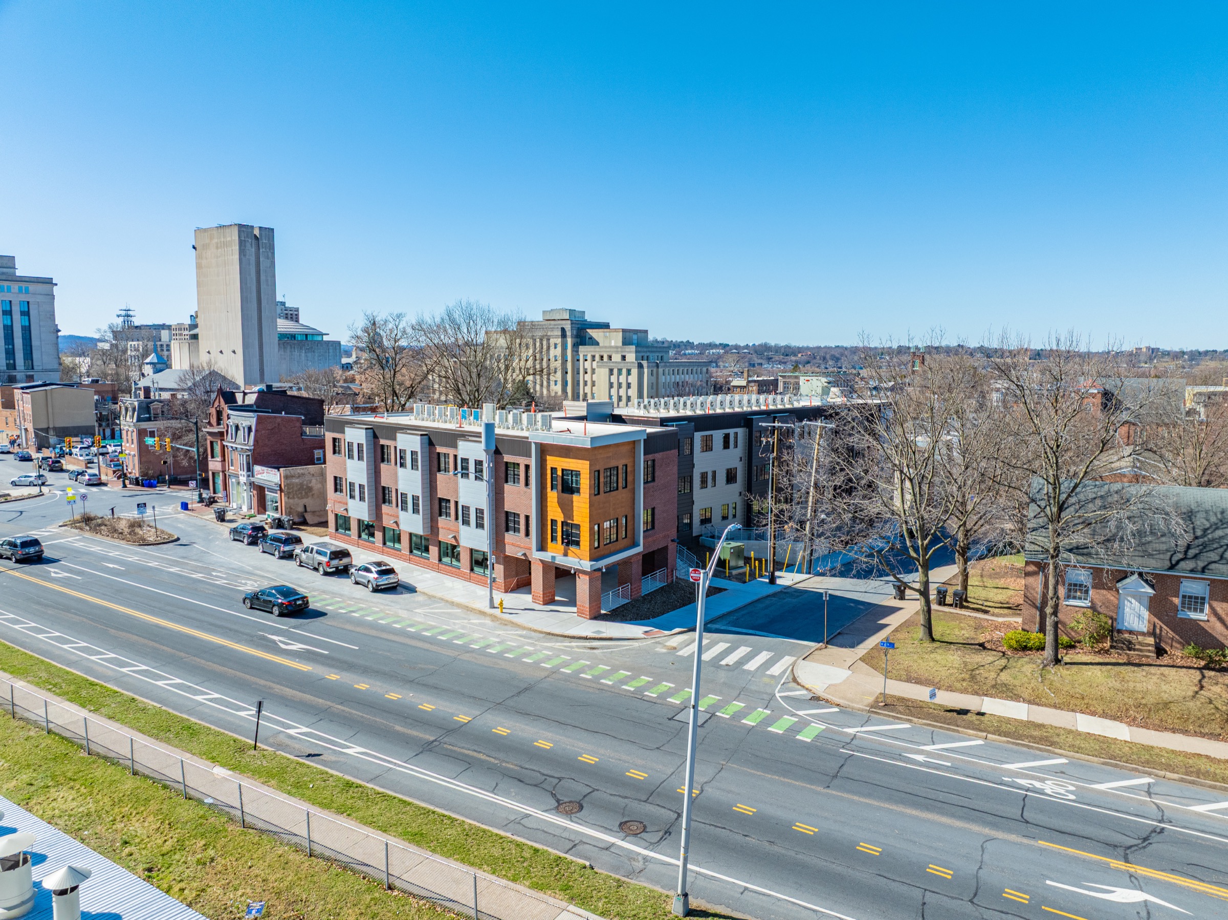 Completed Bethel Village within its Harrisburg neighborhood